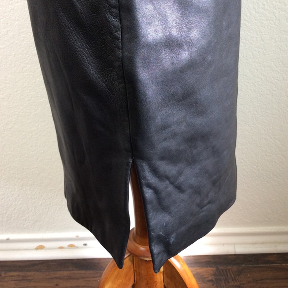 Soft Leather Sleeveless Back Dress - Picture 4 of 9